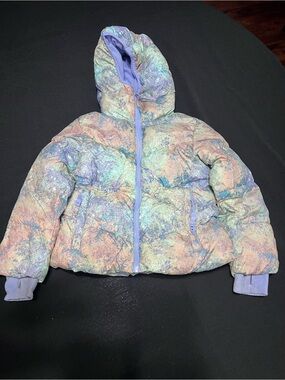 all in motion Kids Iridescent Multicolor Puffer Jacket with Hood